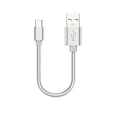 Kabel Type-C Android Universal 30cm S05 für Oneplus Nord N100 Weiß