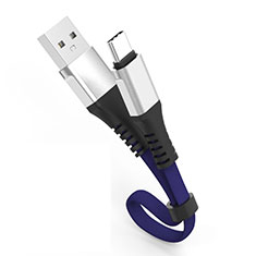 Kabel Type-C Android Universal 30cm S07 für Vivo Y70 2020 Blau