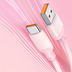 Kabel Type-C Android Universal 6A H04 für Oneplus 7 Rosa