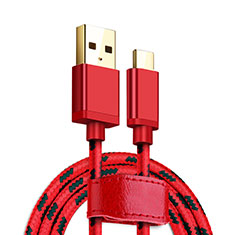 Kabel Type-C Android Universal T09 für LG K52 Rot
