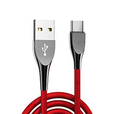 Kabel Type-C Android Universal T21 für LG Q52 Rot