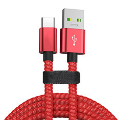 Kabel Type-C Android Universal T24 für LG K22 Rot