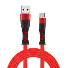 Kabel Type-C Android Universal T26 für Wiko Wax Rot