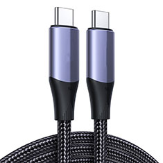 Kabel Type-C USB-C auf Type-C USB-C 100W H03 für Samsung Galaxy Book Flex 13.3 NP930QCG Dunkelgrau