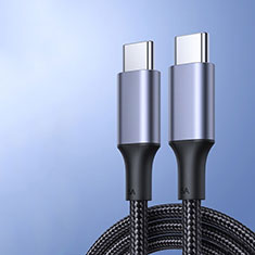 Kabel Type-C USB-C auf Type-C USB-C 100W H04 für Apple iPad Pro 11 (2021) Dunkelgrau