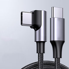 Kabel Type-C USB-C auf Type-C USB-C 60W H01 für Apple iPad Air 5 10.9 (2022) Dunkelgrau