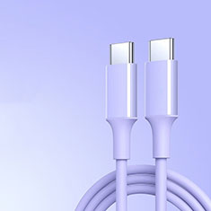Kabel Type-C USB-C auf Type-C USB-C 60W H05 für Apple iPad Pro 12.9 (2022) Violett