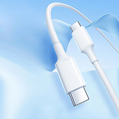 Kabel Type-C USB-C auf Type-C USB-C 60W H05 Weiß