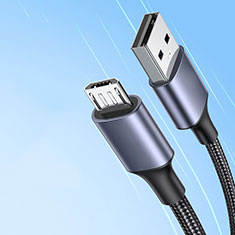 Kabel USB 2.0 Android Universal 2A H01 für Oppo Find N2 Flip 5G Grau