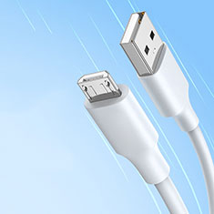 Kabel USB 2.0 Android Universal 2A H03 für Realme X3 SuperZoom Weiß