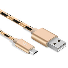 Kabel USB 2.0 Android Universal A03 für Samsung Galaxy S20 FE 2022 5G Gold