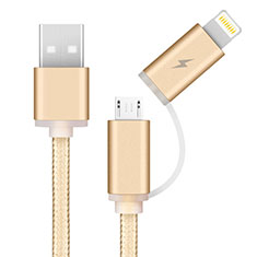 Kabel USB 2.0 Android Universal A04 für Vivo iQOO 8 Pro 5G Gold