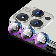 Kameraschutz Gehärtetes Glas Glasfolie Skins zum Aufkleben C08 Panzerglas für Apple iPhone 14 Pro Violett