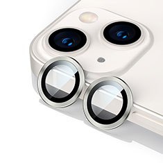 Kameraschutz Gehärtetes Glas Glasfolie Skins zum Aufkleben C10 Panzerglas für Apple iPhone 14 Plus Silber