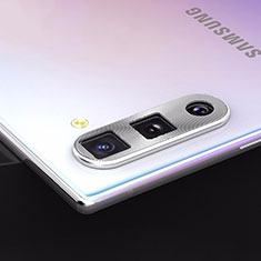 Kameraschutz Gehärtetes Glas Glasfolie Skins zum Aufkleben Panzerglas für Samsung Galaxy Note 10 5G Silber