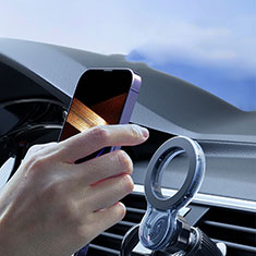 KFZ Halter Halterungung Lüftungs Auto Handy Halter Halterung Magnet Universal KO1 für Motorola Moto E7 2020 Schwarz