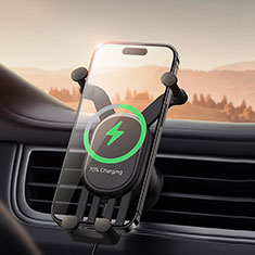 KFZ Halter Halterungung Lüftungs Auto Handy Halter Halterung Magsafe Magnet Universal BS3 für Motorola Moto E7 2020 Schwarz