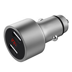 Kfz-Ladegerät Adapter 3.1A Dual USB Zweifach Stecker Fast Charge Universal für Apple iPhone 13 Pro Silber