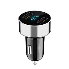 Kfz-Ladegerät Adapter 4.8A Dual USB Zweifach Stecker Fast Charge Universal K07 für Realme 6 Pro Silber