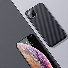 Kohlefaser Hülle Handyhülle Luxus Schutzhülle Tasche Köper für Apple iPhone 11 Pro Schwarz