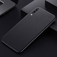 Kohlefaser Hülle Handyhülle Luxus Schutzhülle Tasche Köper T01 für Samsung Galaxy A90 5G Schwarz