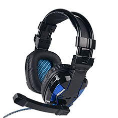 Kopfhörer Stereo Sport Headset In Ear Ohrhörer H52 für Motorola Moto G20 Blau