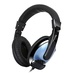 Kopfhörer Stereo Sport Headset In Ear Ohrhörer H53 für Samsung Galaxy Tab S 10.5 LTE 4G SM-T805 T801 Blau