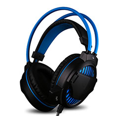 Kopfhörer Stereo Sport Headset In Ear Ohrhörer H55 für Huawei MateBook HZ-W09 Blau