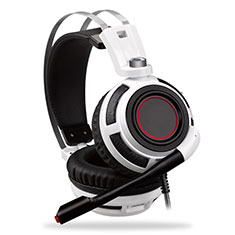 Kopfhörer Stereo Sport Headset In Ear Ohrhörer H62 für Motorola MOTO G52 Weiß