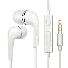Kopfhörer Stereo Sport Ohrhörer In Ear Headset H20 für Oppo A79 5G Weiß