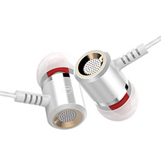 Kopfhörer Stereo Sport Ohrhörer In Ear Headset H25 für Samsung Wave 3 S8600 Silber