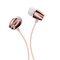 Kopfhörer Stereo Sport Ohrhörer In Ear Headset H26 für Motorola Moto Edge S Pro 5G Rosegold