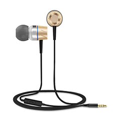 Kopfhörer Stereo Sport Ohrhörer In Ear Headset H30 für Samsung Galaxy S20 FE 2022 5G Gold