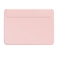 Leder Handy Tasche Sleeve Schutz Hülle L01 für Apple MacBook 12 zoll Rosa