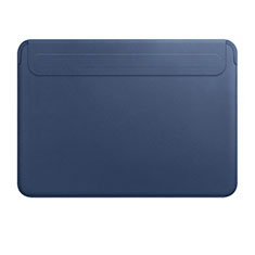 Leder Handy Tasche Sleeve Schutz Hülle L01 für Apple MacBook Pro 13 zoll (2020) Blau