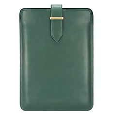 Leder Handy Tasche Sleeve Schutz Hülle L01 für Huawei Honor MagicBook 14 Grün