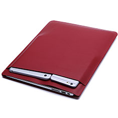 Leder Handy Tasche Sleeve Schutz Hülle L01 für Huawei Matebook D14 (2020) Fuchsie