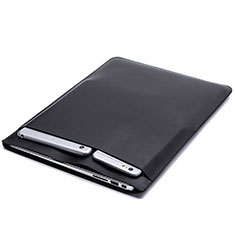 Leder Handy Tasche Sleeve Schutz Hülle L01 für Huawei Matebook D14 (2020) Schwarz