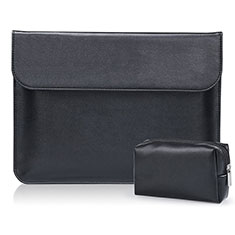 Leder Handy Tasche Sleeve Schutz Hülle L01 für Samsung Galaxy Book Flex 15.6 NP950QCG Schwarz