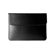 Leder Handy Tasche Sleeve Schutz Hülle L05 für Apple MacBook Air 13.3 zoll (2018) Schwarz