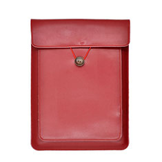 Leder Handy Tasche Sleeve Schutz Hülle L09 für Apple MacBook 12 zoll Rot
