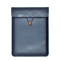Leder Handy Tasche Sleeve Schutz Hülle L09 für Apple MacBook Air 13.3 zoll (2018) Blau