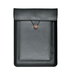 Leder Handy Tasche Sleeve Schutz Hülle L09 für Apple MacBook Air 13 zoll (2020) Schwarz