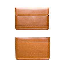 Leder Handy Tasche Sleeve Schutz Hülle L14 für Apple MacBook 12 zoll Braun
