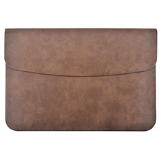 Leder Handy Tasche Sleeve Schutz Hülle L15 für Apple MacBook 12 zoll Braun