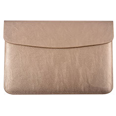 Leder Handy Tasche Sleeve Schutz Hülle L15 für Apple MacBook 12 zoll Gold