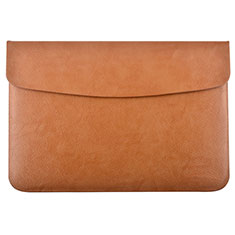 Leder Handy Tasche Sleeve Schutz Hülle L15 für Apple MacBook 12 zoll Orange