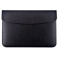 Leder Handy Tasche Sleeve Schutz Hülle L15 für Apple MacBook Pro 13 zoll Schwarz