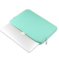 Leder Handy Tasche Sleeve Schutz Hülle L16 für Apple MacBook 12 zoll Grün