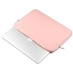 Leder Handy Tasche Sleeve Schutz Hülle L16 für Apple MacBook Air 13.3 zoll (2018) Rosa